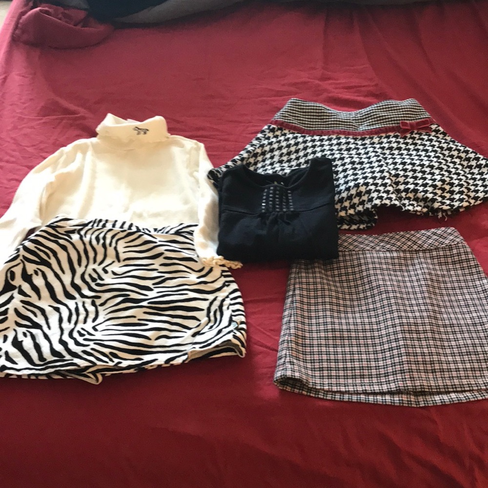 4/4T Girls skirts and tops